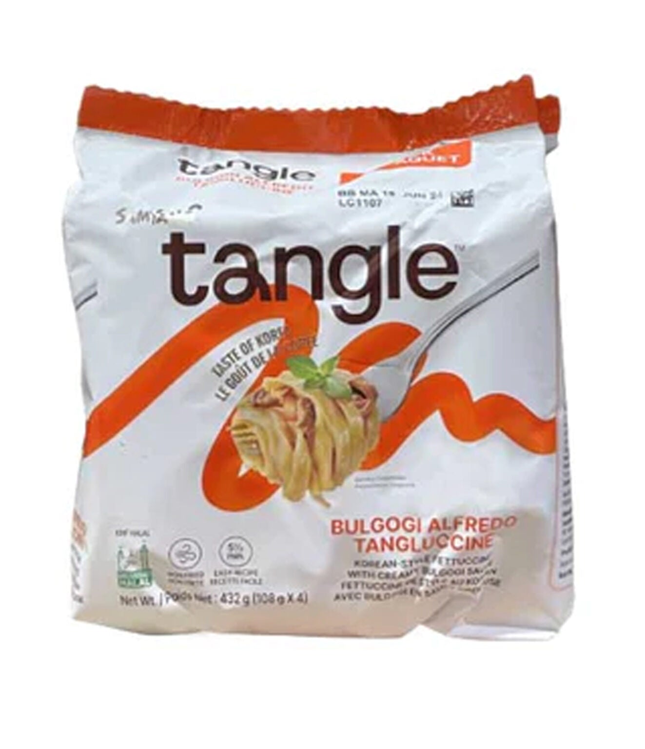 Samyang tangle– Bulgogi Alfredo Tangluccine