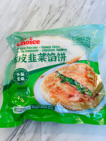 Asian Choice Crispy Stuffed Pancake – Chinese Chives 香皮韭菜馅饼 (460g / 4pcs)