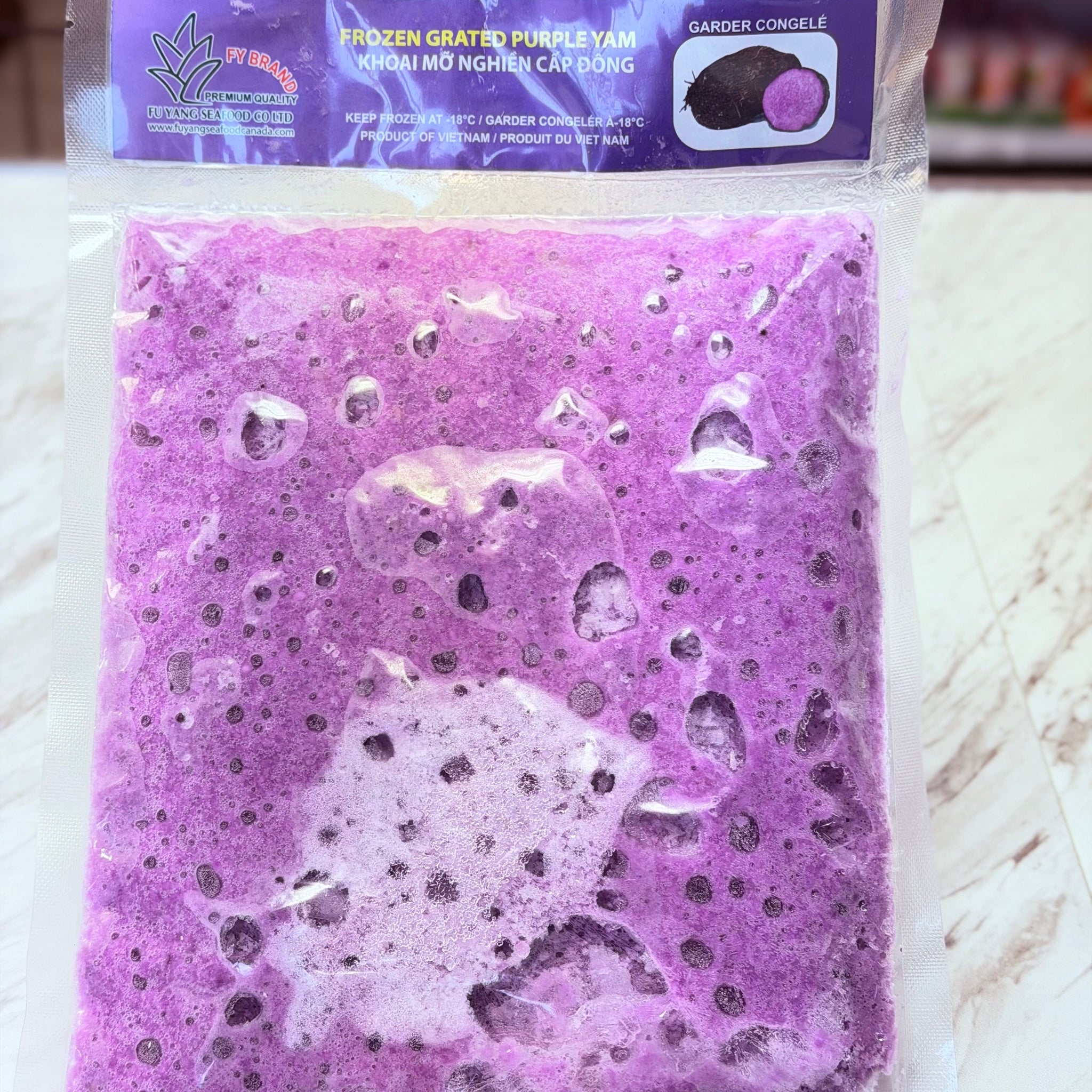 Fu Yang – Frozen Grated Purple Yam 454g