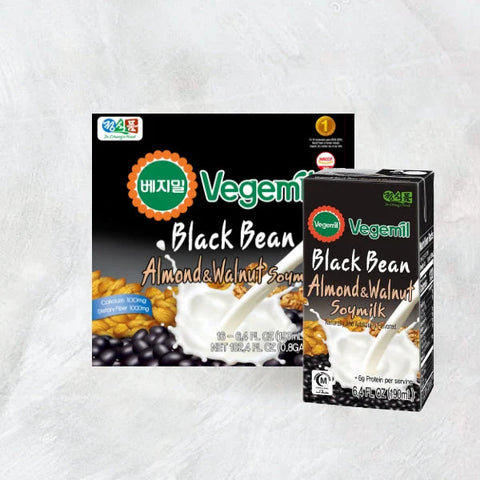 Vegemil Almond & Walnut Soymilk black bean flavored 1024ml (16×190ml)