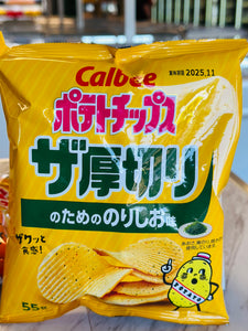 Calbee Potato Chips Nori Salt Thick Cut 55g