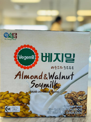 Vegemil Almond & Walnut Soymilk 1024ml (16×190ml)