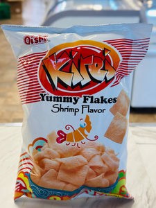 Oishi — Kirei Yummy Flakes Shrimp Flavor 虾味脆片 — 90g