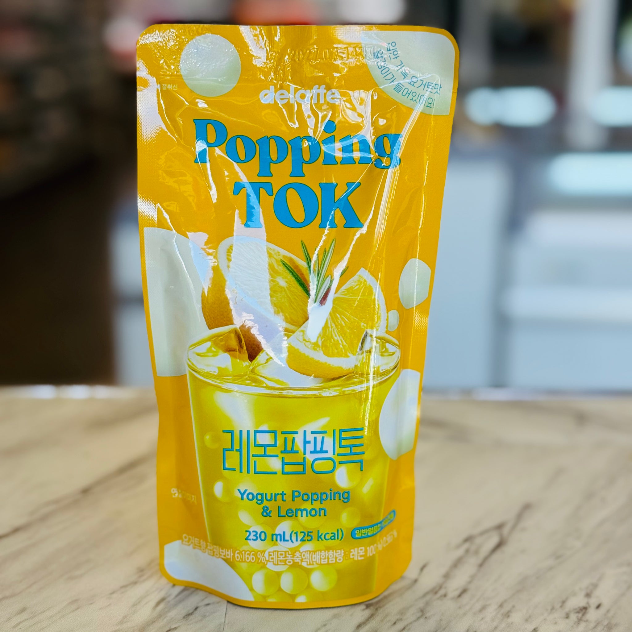 Delaffe yogurt popping&lemon soft drink