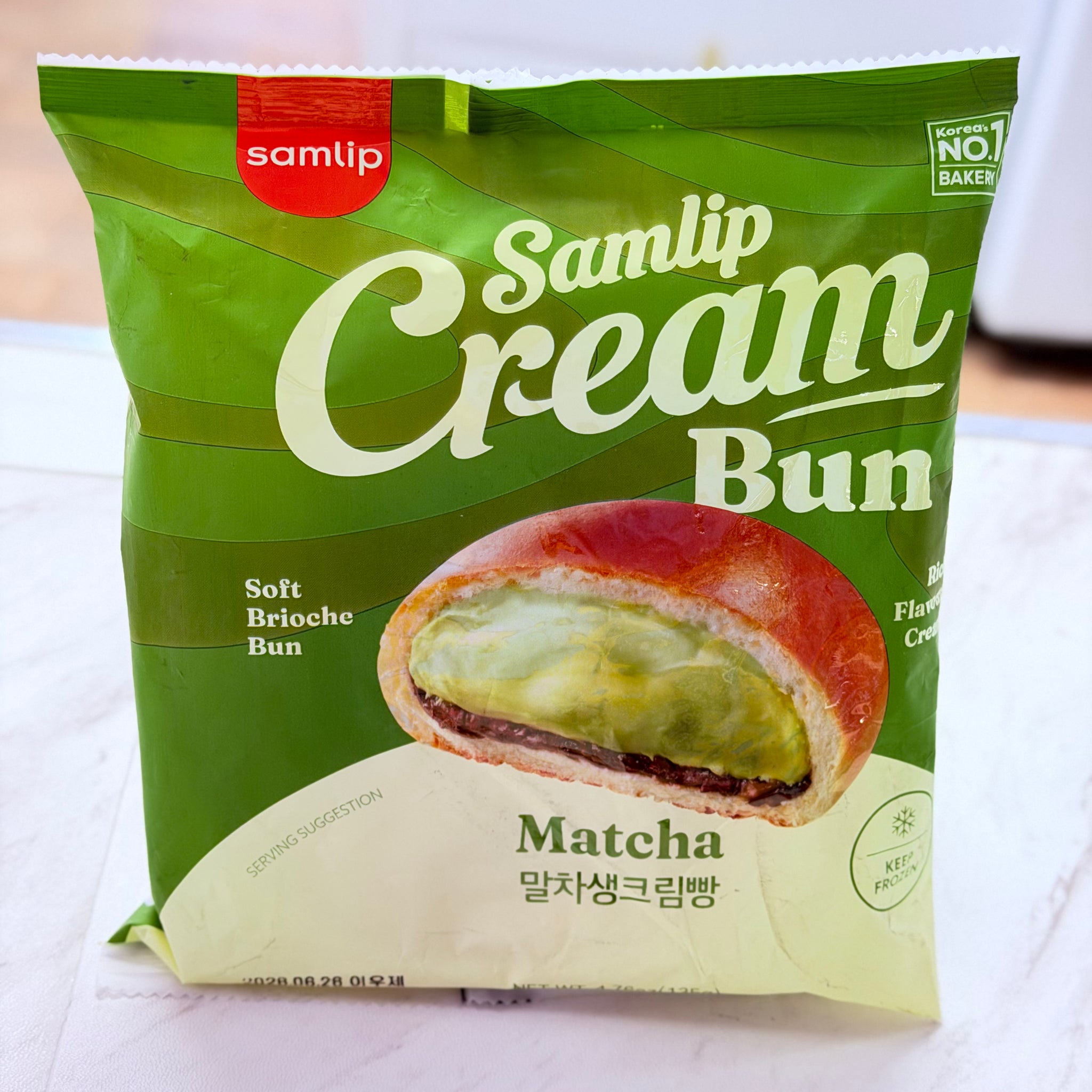 Samlip Cream Bun Matcha 130 g – Panda Foods