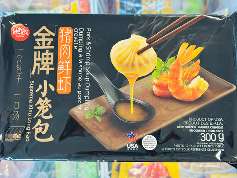 Synear pork &shrimp soup dumpling 思念 金牌猪肉鲜虾小笼包