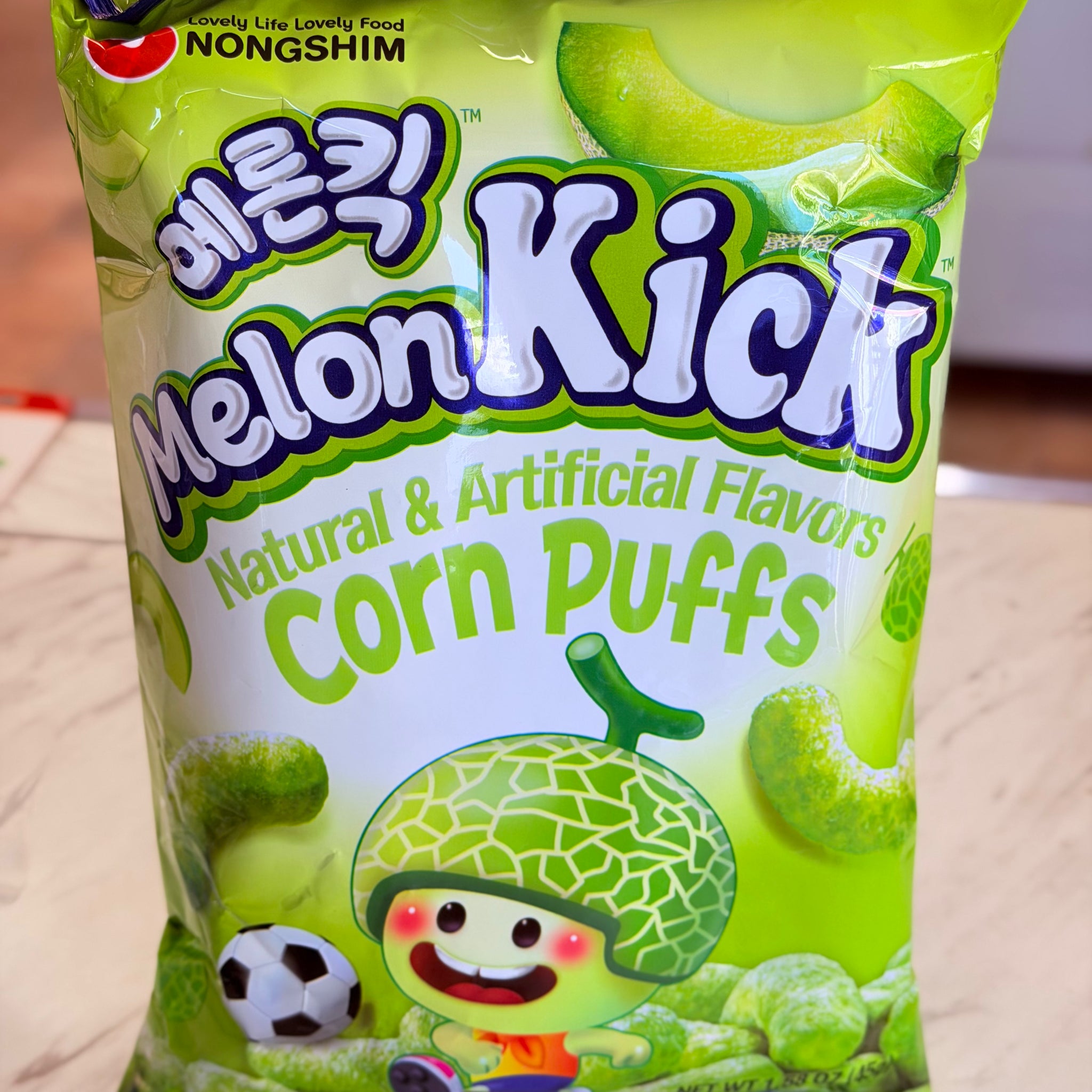 Melon kick corn puffs – Panda Foods
