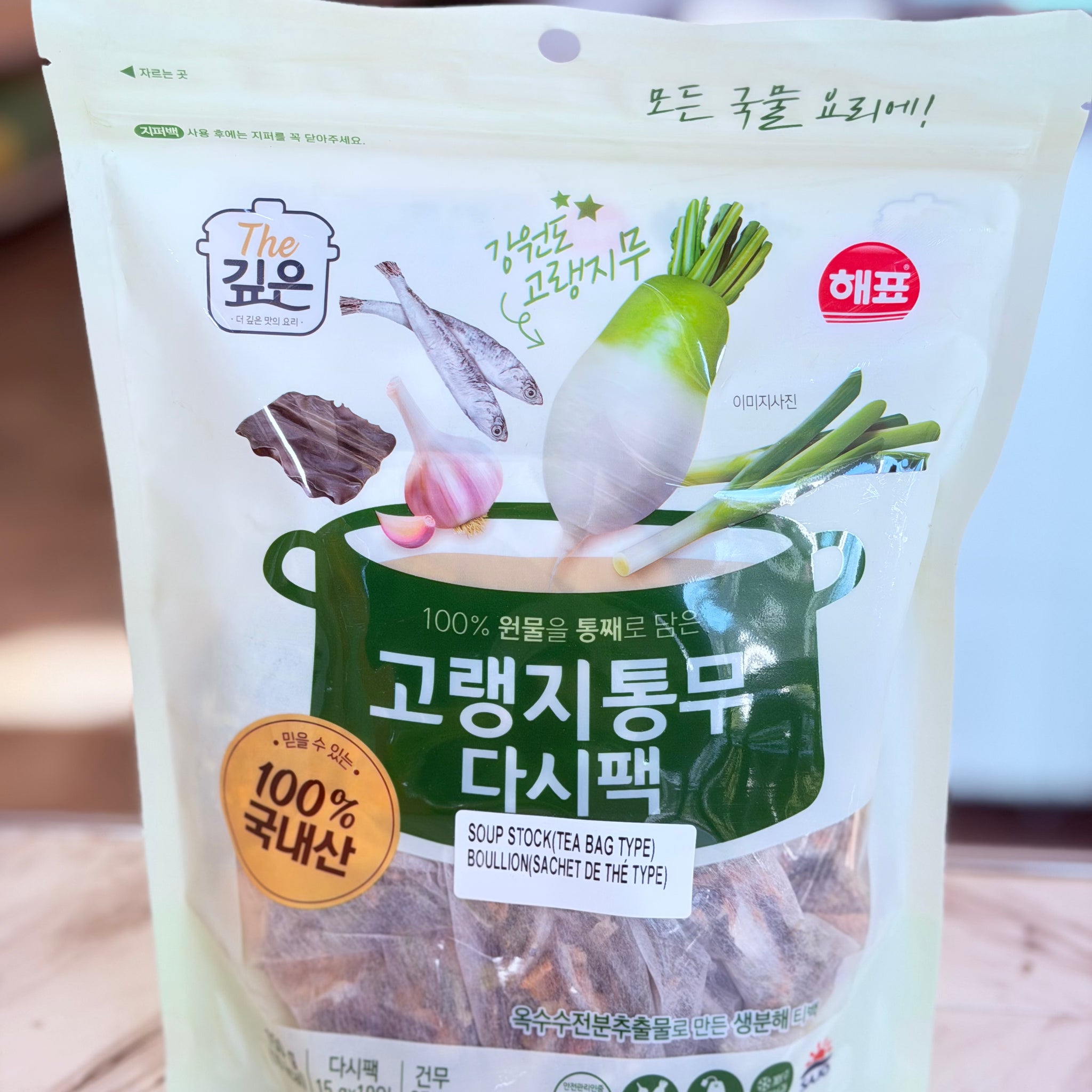 Haepyo Soup Stock Tea Bag Pack (Goreangji Whole Radish) 120g – Panda Foods