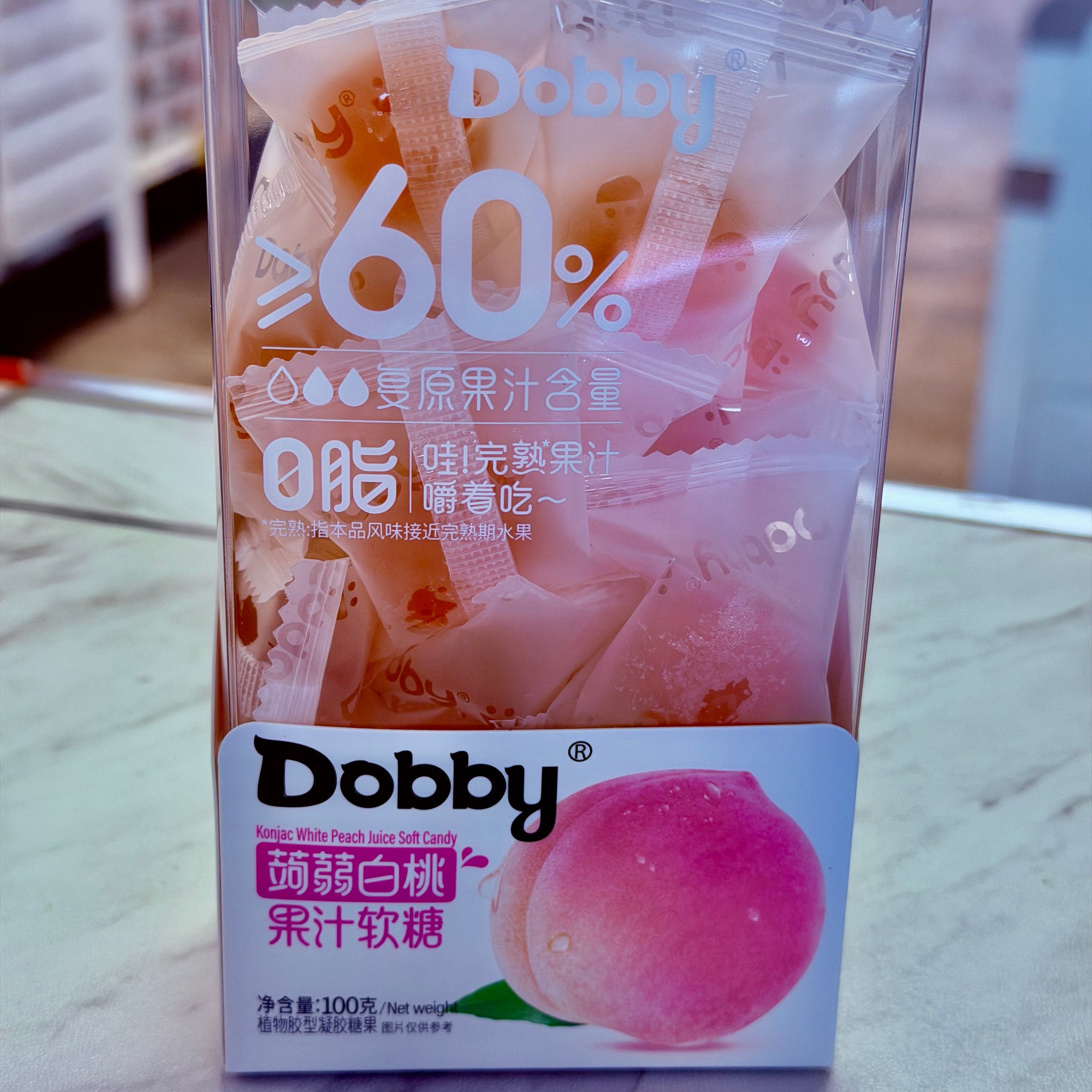Dobby – Konjac White Peach Juice Soft Candy – Panda Foods