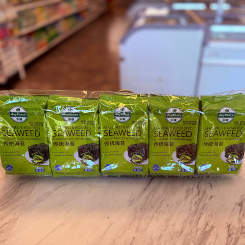 JoyShare Seasoned & Roasted Seaweed  wasabi flavor