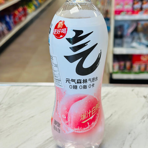 Genki Forest Sparkling Water (White Peach Flavor)