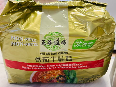 Wu Gu Dao Chang Instant Noodles Tomato & Artificial Beef Flavour 535g (5 packs)