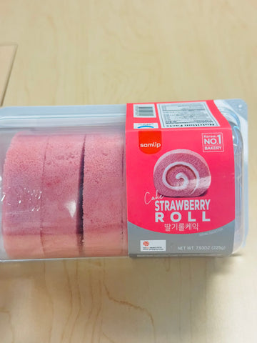 samlip strawberry flovoured roll cake