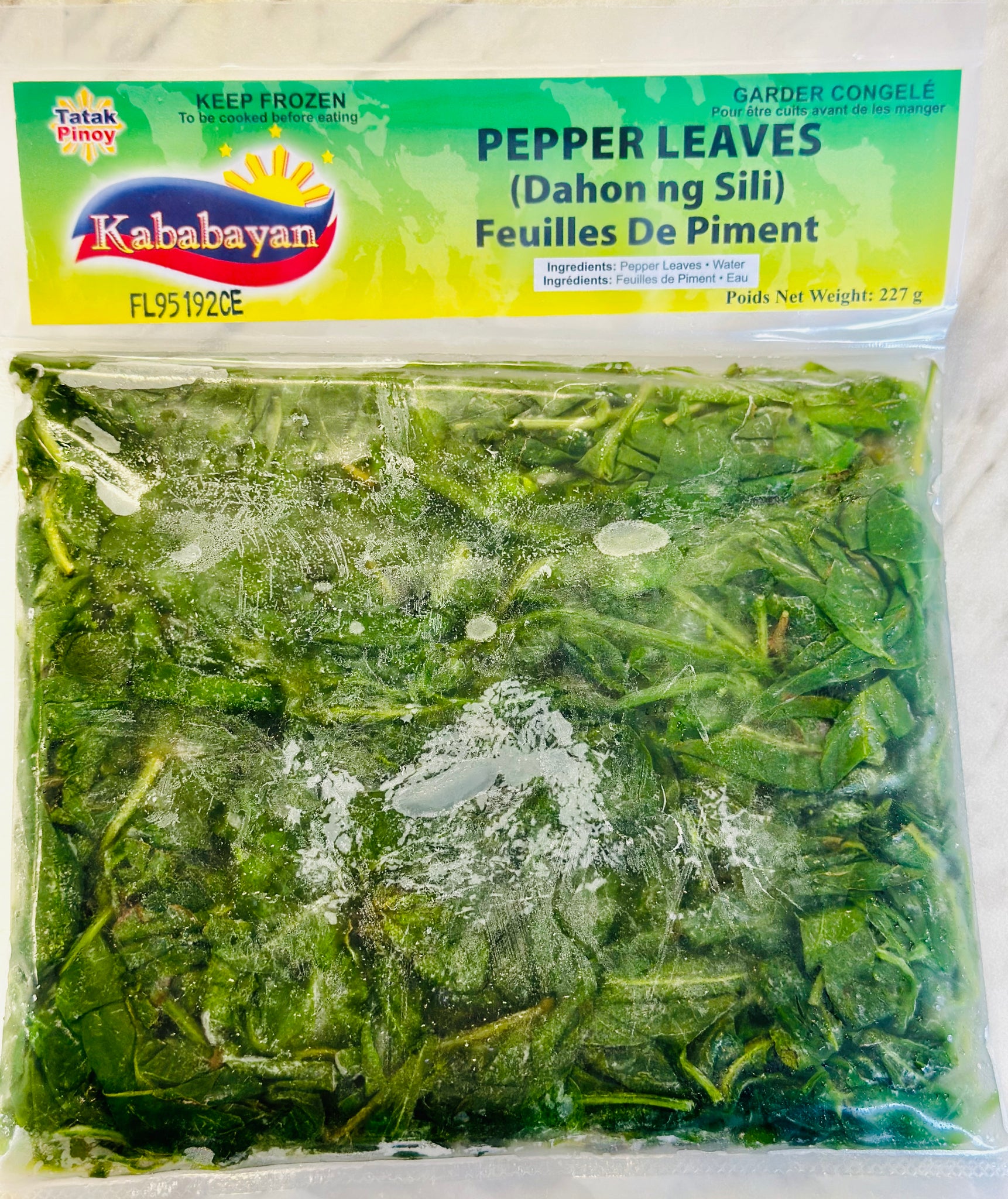 Frozen Pepper Leaves (Dahon ng Sili / 辣椒叶)