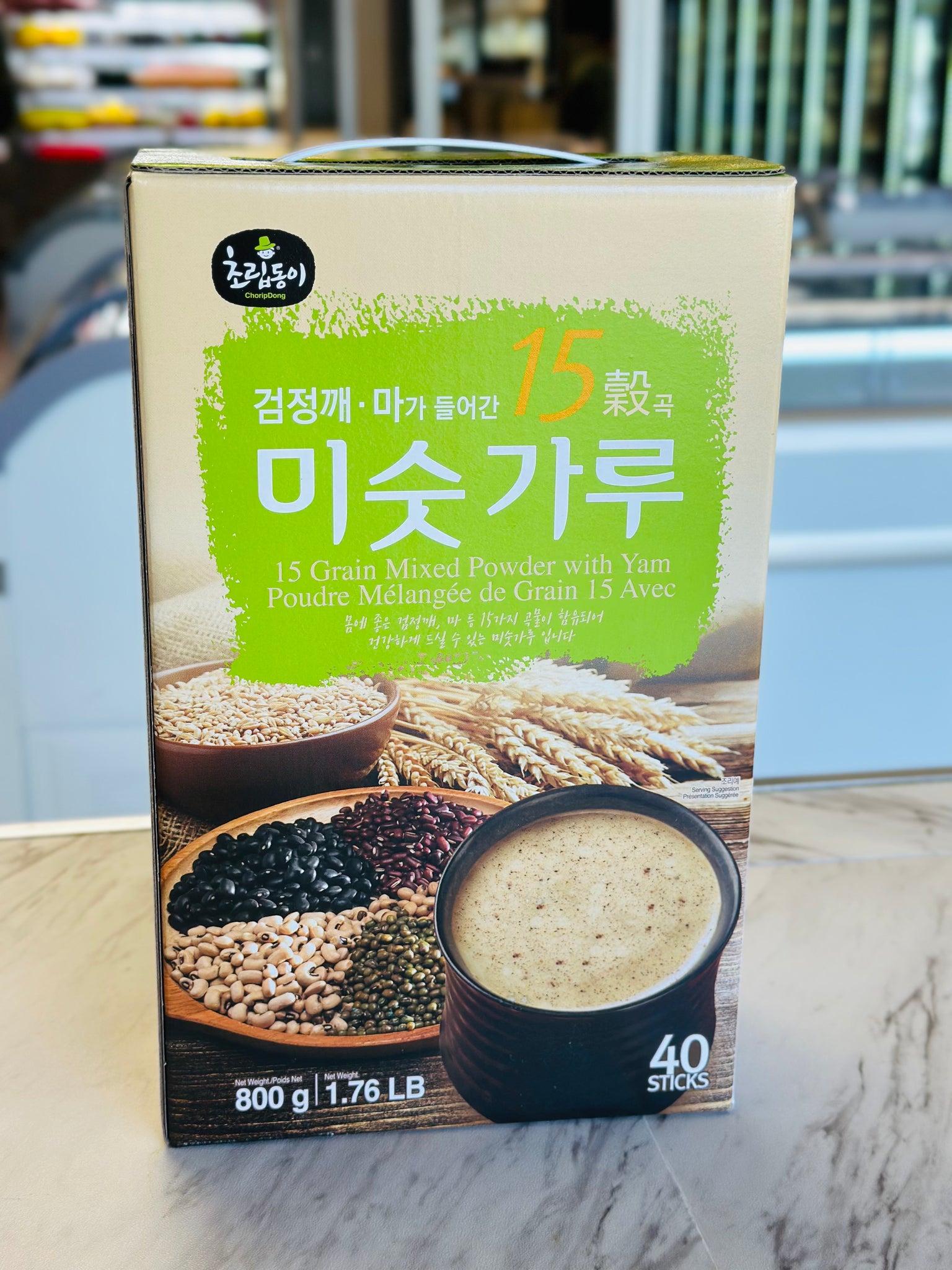 ChoripDong 15 Grain Mixed Powder with Yam 800g (40 Sticks)