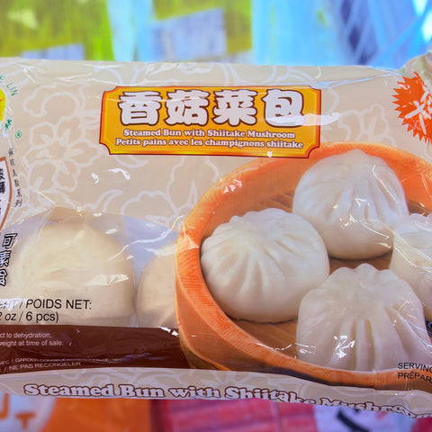 Steamed Bun with Shiitake Mushroom 600g (6 pcs）