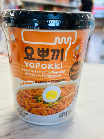 Yopokki Sweet & Spicy Rapokki Cup (Ramen + Tteokbokki) 145g