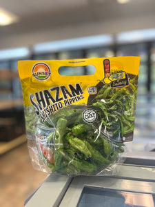 sunset Shazam shishito peppers