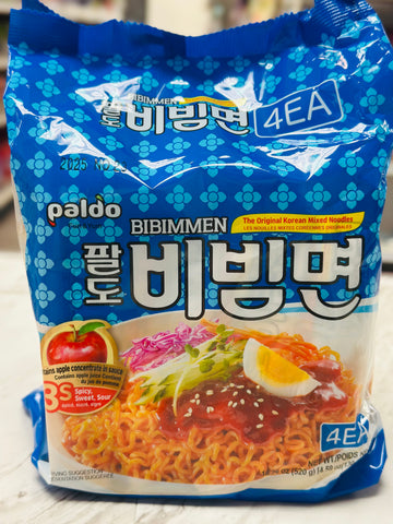 Paldo Bibimmen Korean Mixed Noodles 4 Pack