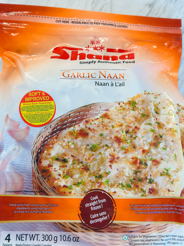 Shana Garlic Naan Bread 300g (4pcs)