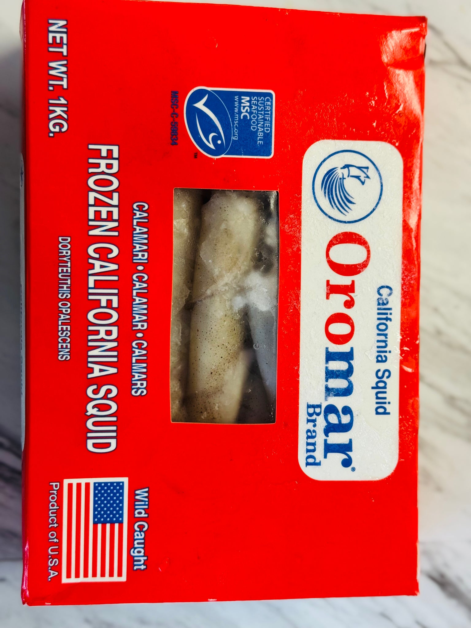 Oromar Frozen california squid