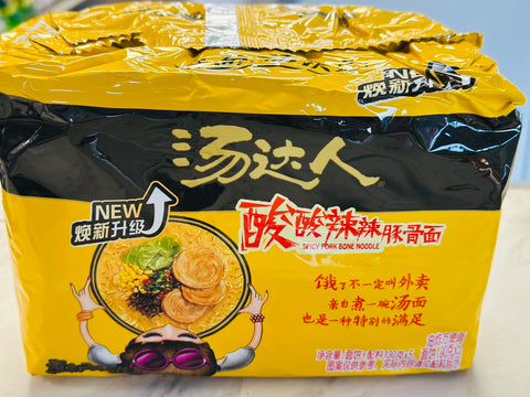 Tang Da Ren Spicy Pork Bone Noodle 130g × 5