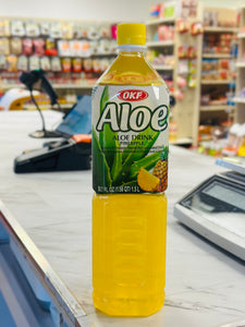 OKF Aloe Vera drink &peach flavor 1.5L