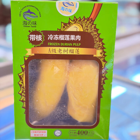 Ocean Taste Frozen Durian Pulp (With Seed) 400g