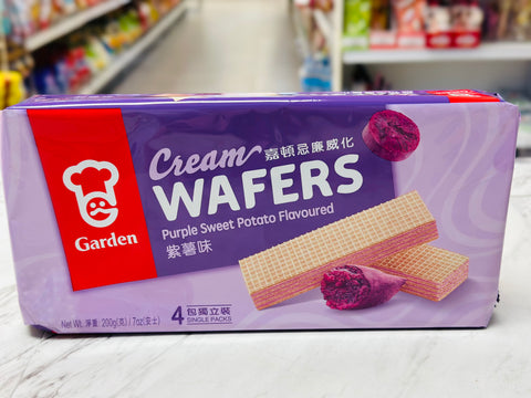 Garden wafers purple sweet potato flavor