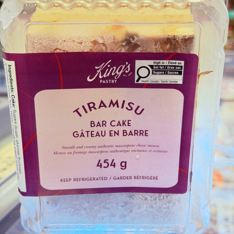 King’s Pastry Tiramisu Bar Cake 454g