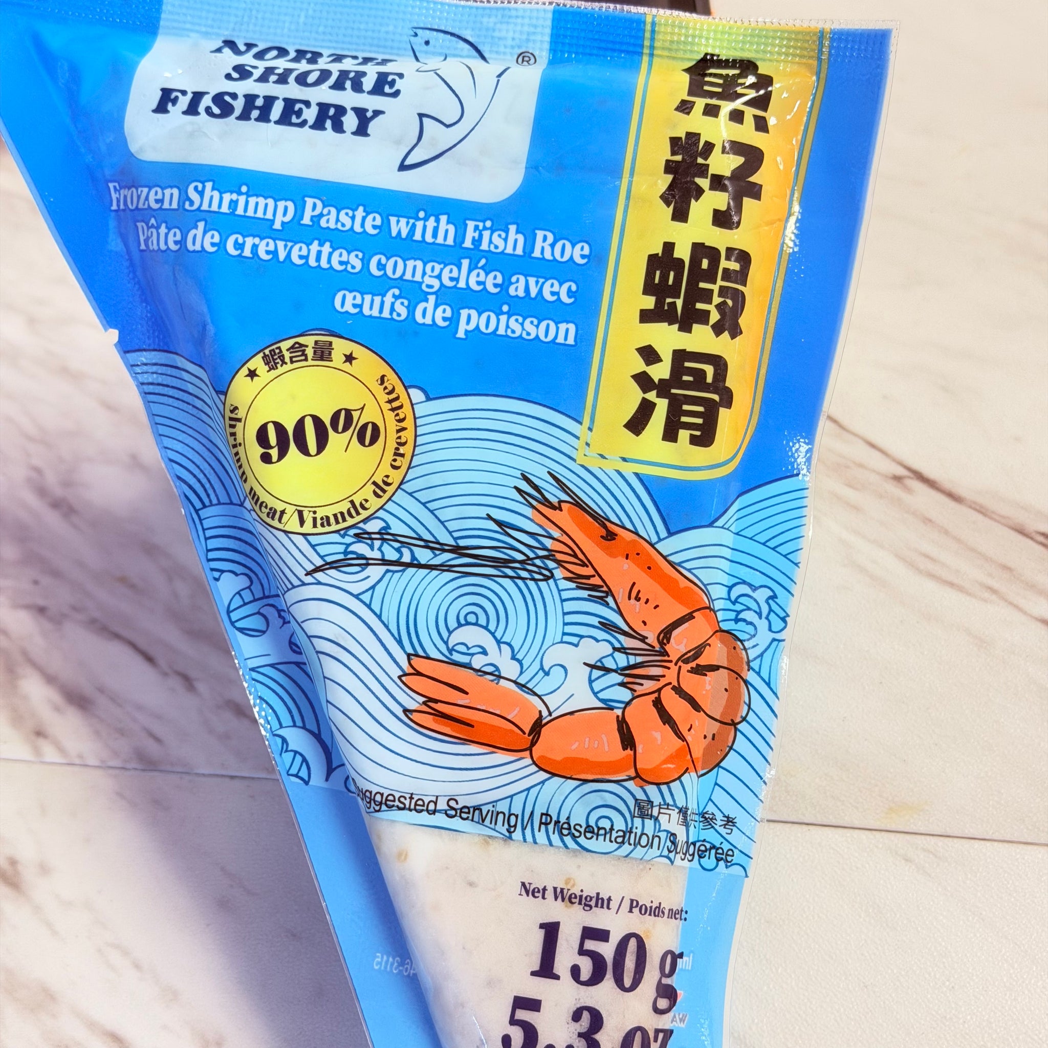 North Shore Fishery Frozen Shrimp Paste with Fish Roe