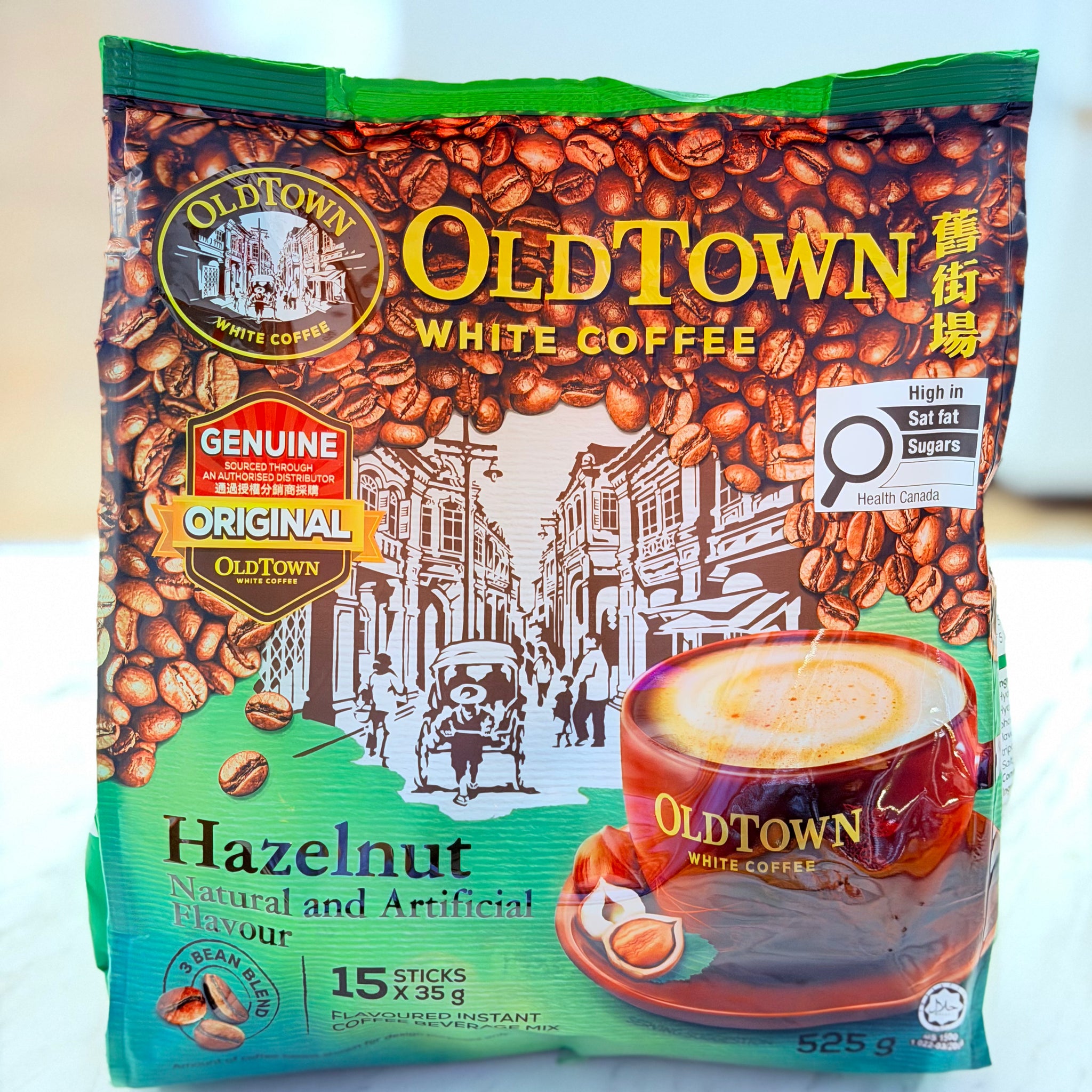 OLDTOWN White Coffee Hazelnut 525 g