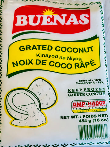 BUENAS Grated Coconut  冷冻椰丝 454g