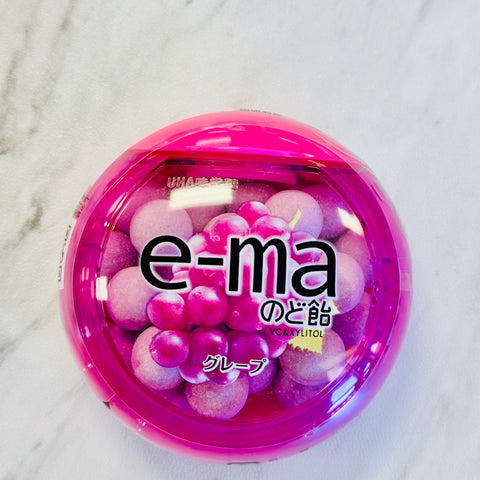 UHA E-ma Grape Throat Candy