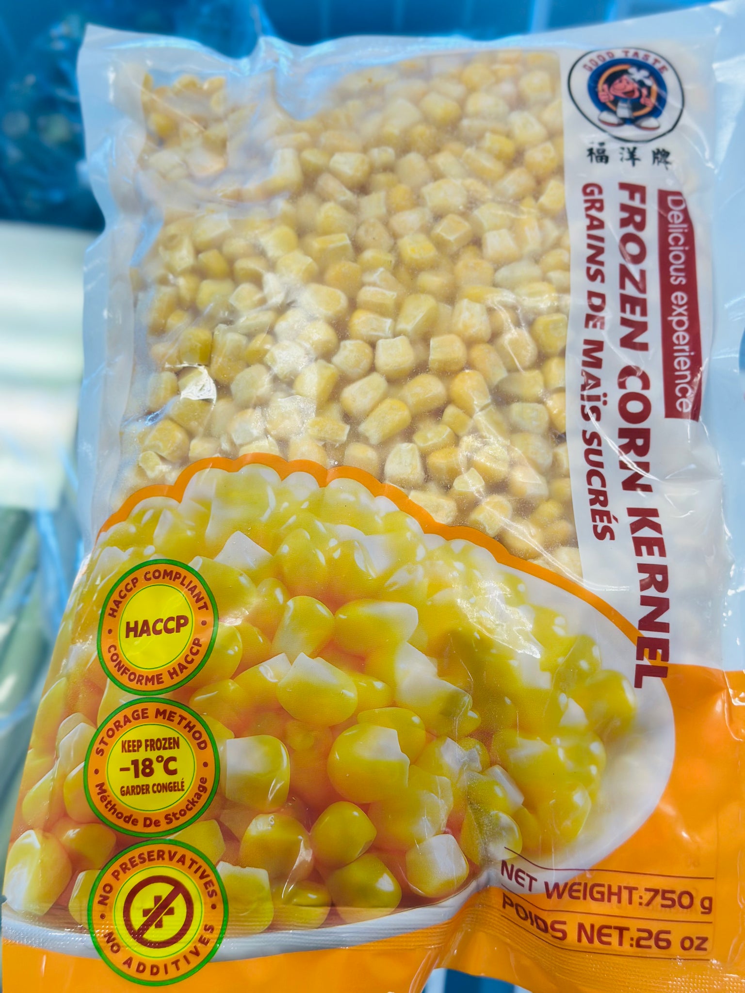 FY Frozen Corn Kernel 750g 冰冻玉米粒