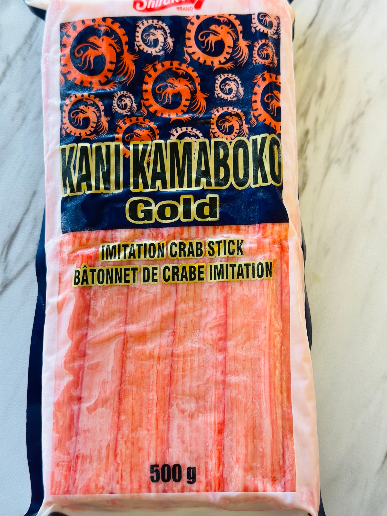 Shirakiku Kani Kamaboko Gold （Imitation Crab Stick）500g