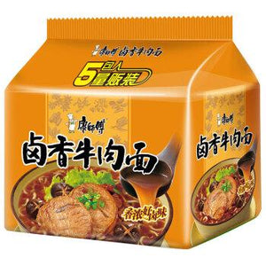 康师傅卤香牛肉味面 KSF instant noodles soyed beef 5*117g