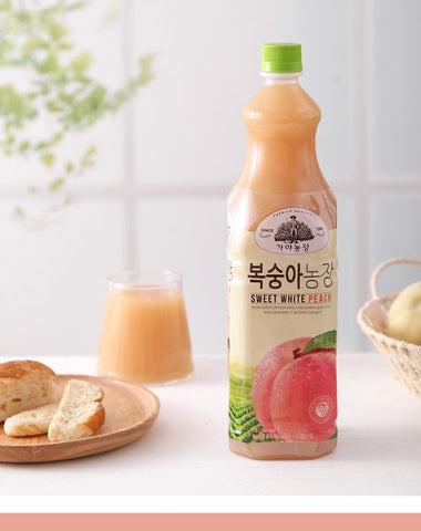 Premium quality sweet white peach drink 1.5L