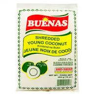 BUENAS Frozen Shredded Young Coconut – 454g