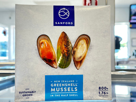 Sanford NZ Greenshell Mussels (Half Shell) 800g