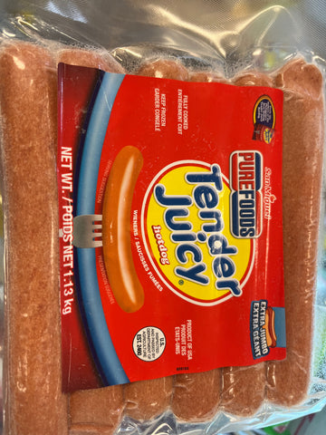Tender juicy hotdog 1.13kg