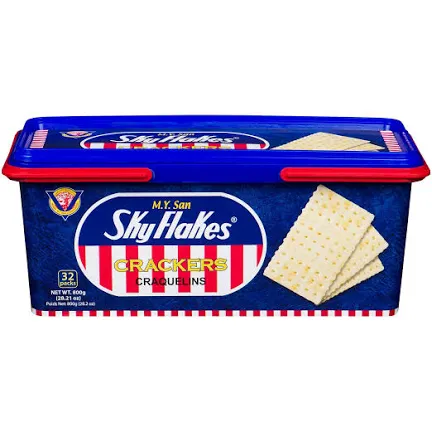 M.Y. San SkyFlakes Crackers – 咸味苏打饼干800g (32 Packs)