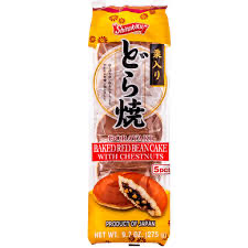 Shirakiku Dorayaki Baked Red Bean Cake with Chestnuts 275g (5pcs)