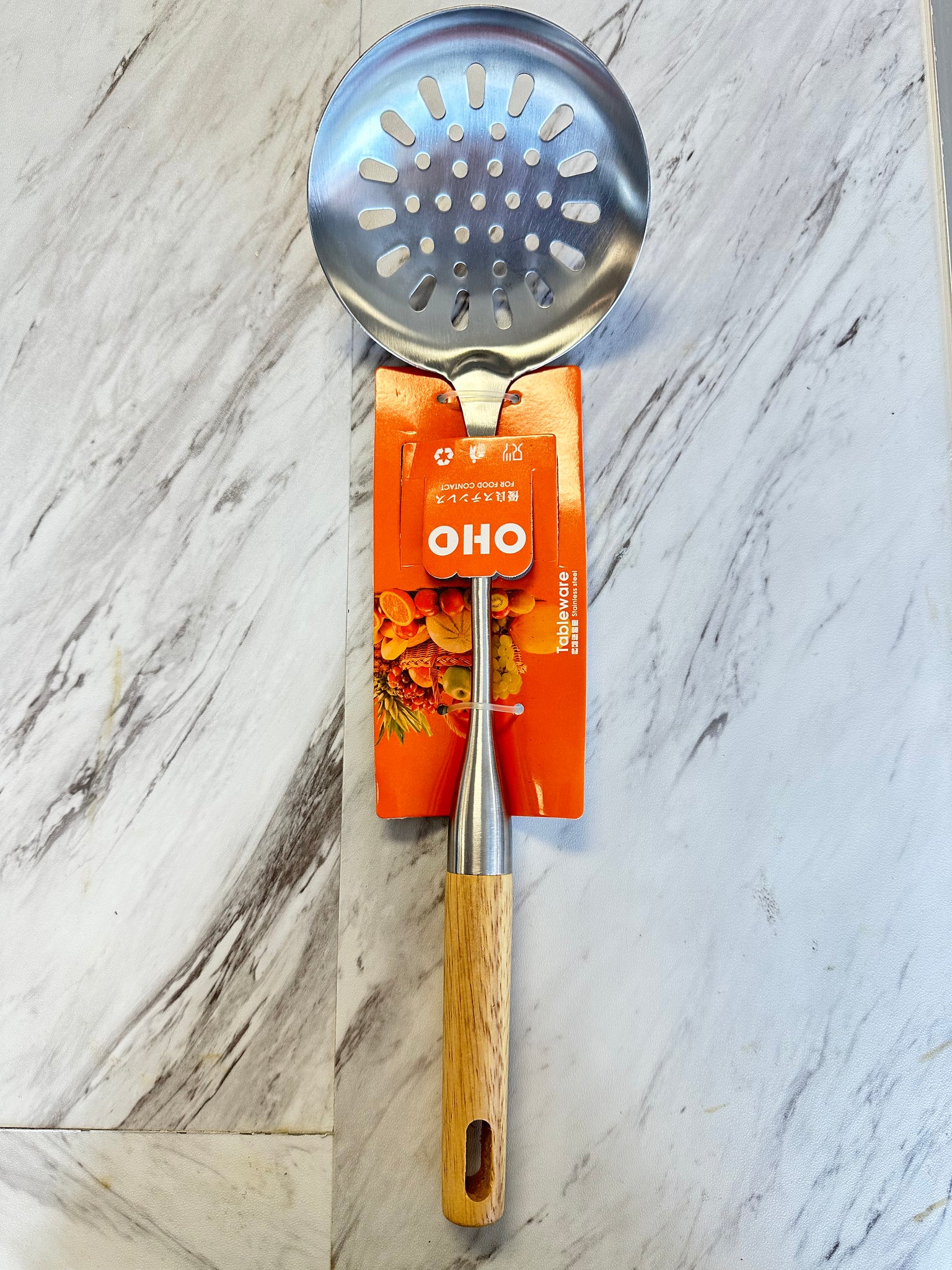 OHO 不锈钢漏勺
OHO Stainless Steel Skimmer Ladle
