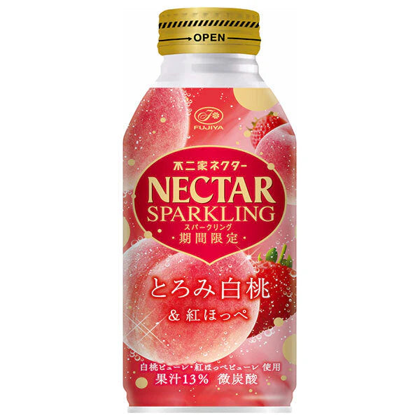 Fujiya Nectar peach strawberry soda 不二家白桃草莓果汁汽水