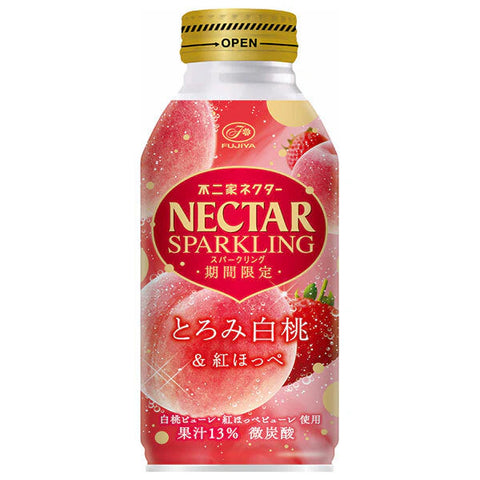 Fujiya Nectar peach strawberry soda 不二家白桃草莓果汁汽水
