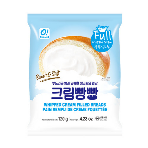 Whipped cream filled bread