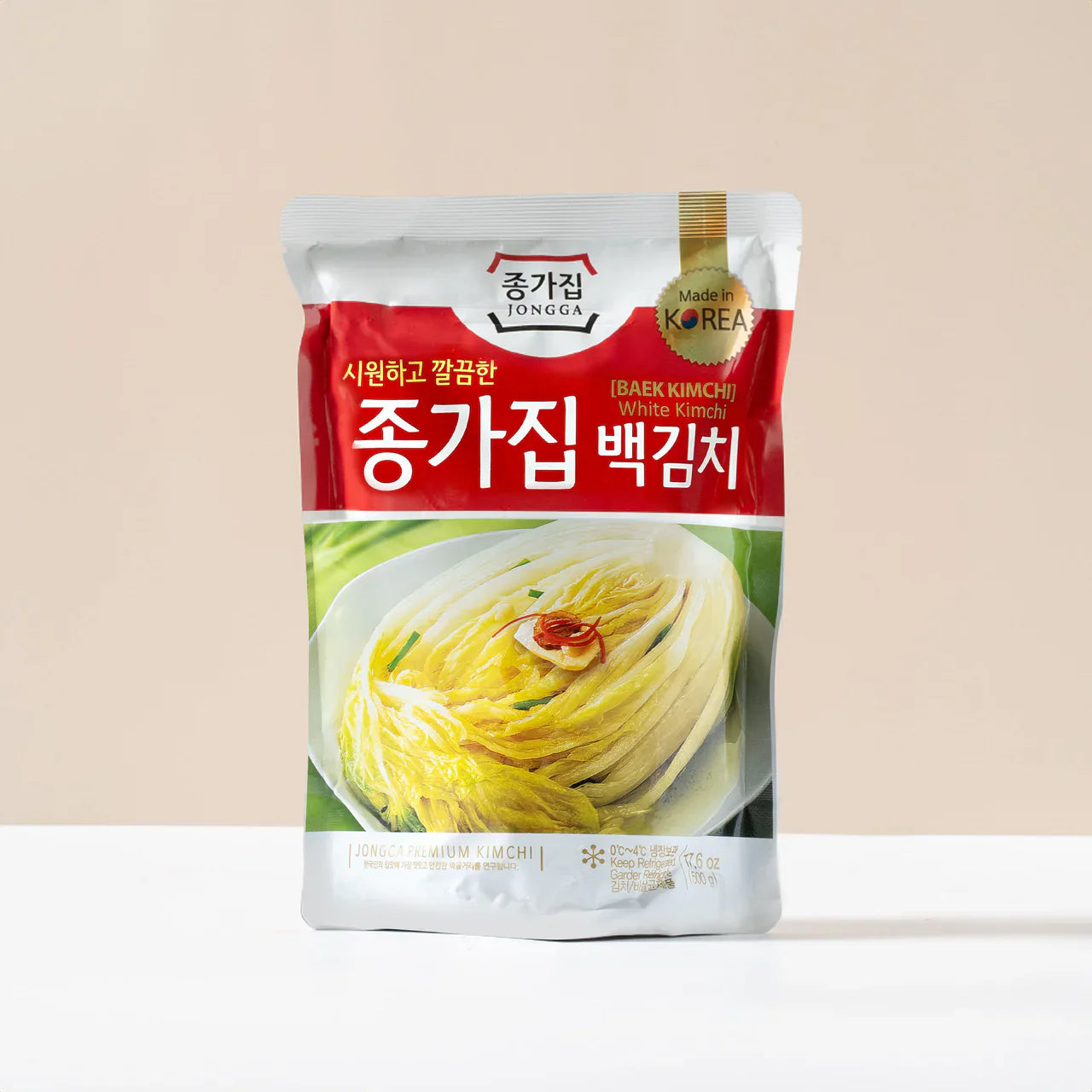 Jongga baekkimchi( white kimchi)