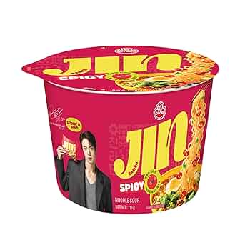 Ottogi Jin Ramen Spicy – Cup Noodle (110g)