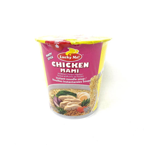 Lucky me instant chicken mami flavor noodles 70g